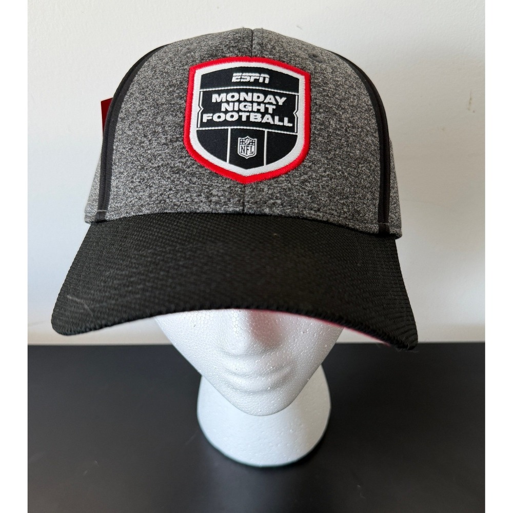 ESPN Monday Night Football NFL Hat Snapback Gray Black Red New NWT